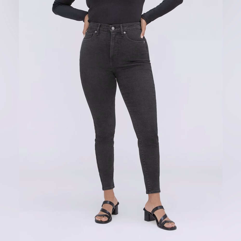 Everlane Women's High-Rise Black Wash Jeans